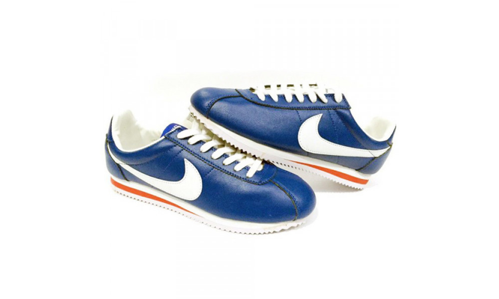 Nike cortez shop blue and white